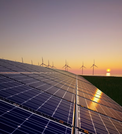 Schermafbeelding 2026-03-05 122252 zonnepanelen bij zonsondergang